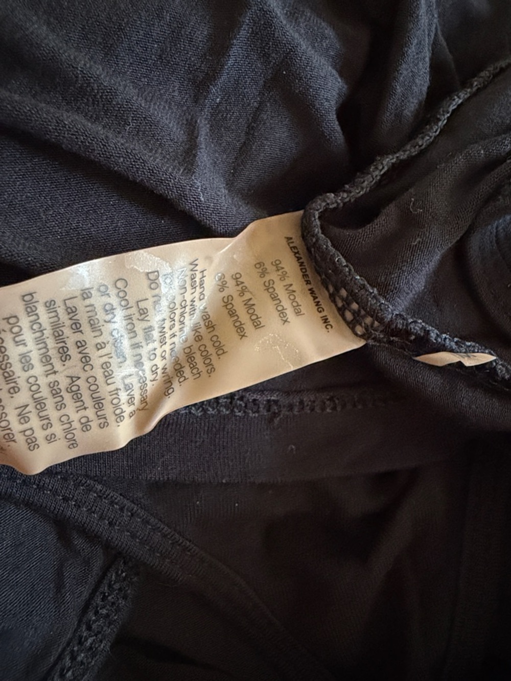 Alexander Wang Black Spaghetti Strap Camisole - Picture 4 of 5